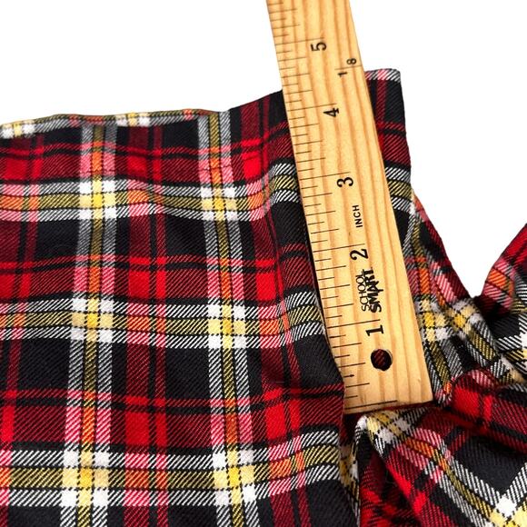 VTG 90s Plaid Skort Shirt Set Youth16 Mini Scottie Dog School Retro Fall Outfit - Picture 16 of 16